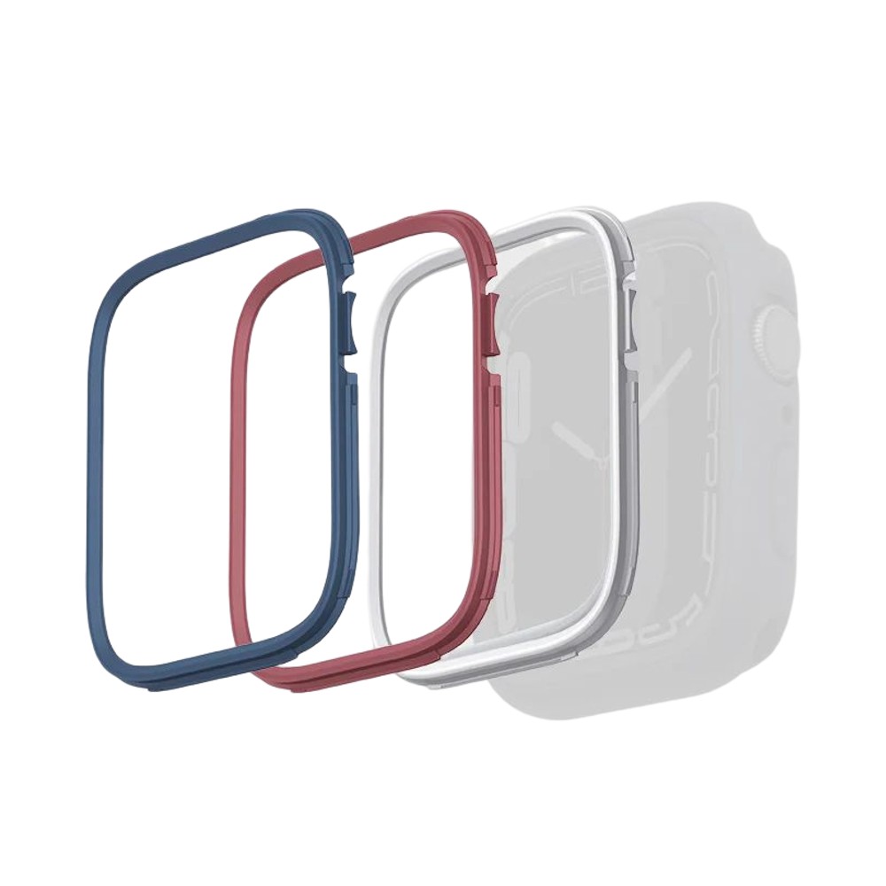 [UNIQ-45MM-3IN1MDBUN] UNIQ Moduo 3-in-1 PC Bezel Protector Bundle 45/44mm (Blue/Red/White)