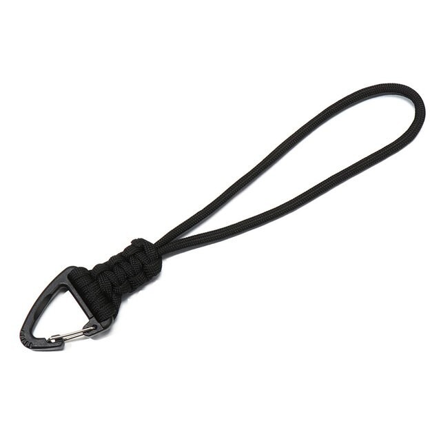 [Paracord_Keychai_ Lanyard_BLK S] Paracord Keychain Lanyard S (Black)