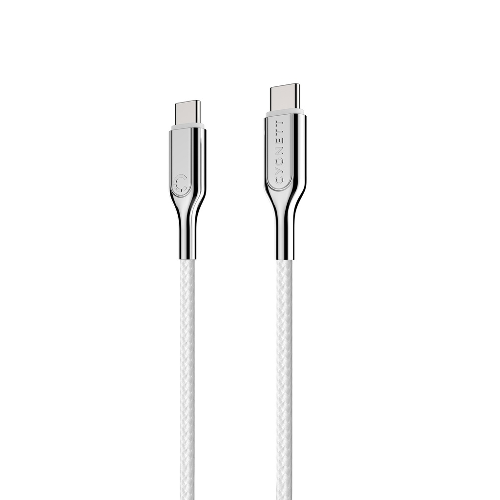 Cygnett Armour 2.0 USB-C to USB-C 5A/100W 2M (White)