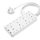 Momax ONEPLUG PD20W 2A1C 8 outlet strip (White)