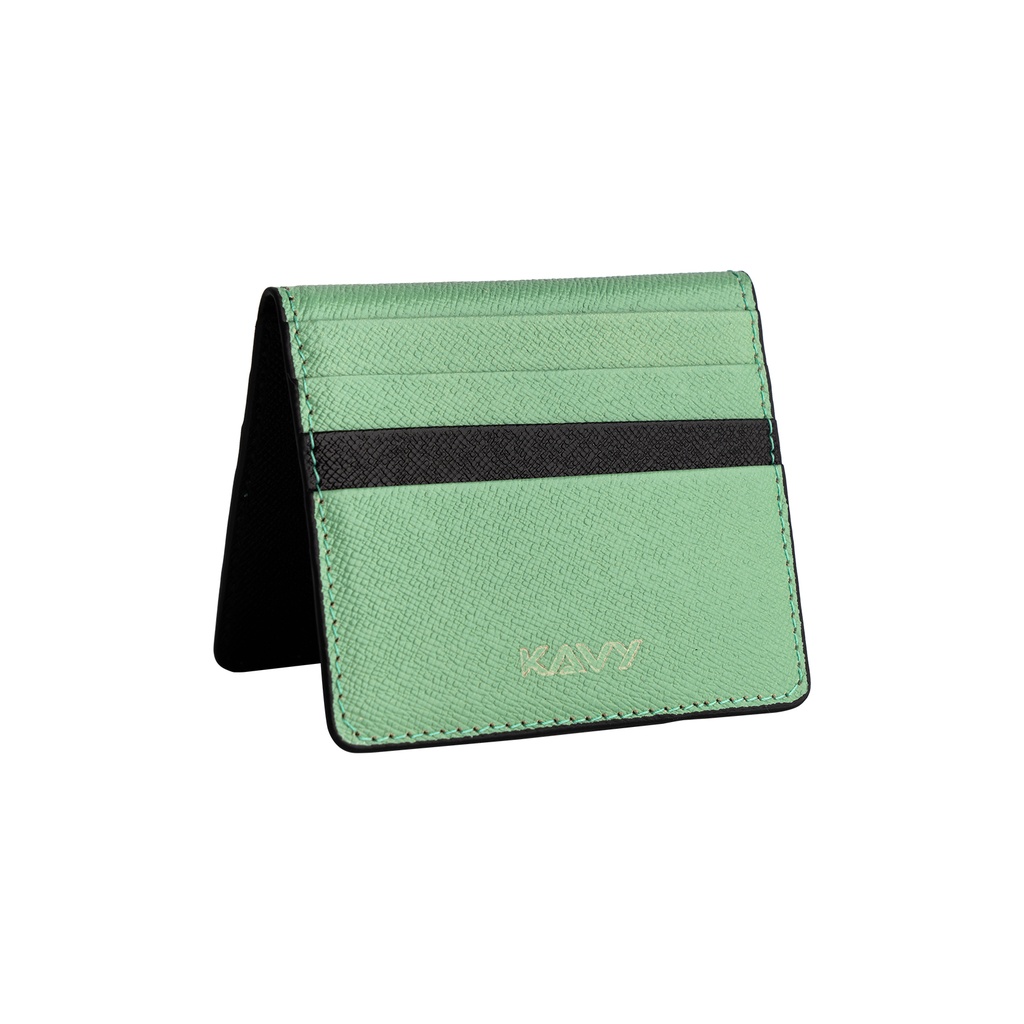 Kavy Slim Wallet Front Pocket Leather (Tiffany)