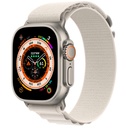 Apple Watch Ultra GPS and Cellular, 49mm Titanium Case with Starlight Alpine Loop (Large)