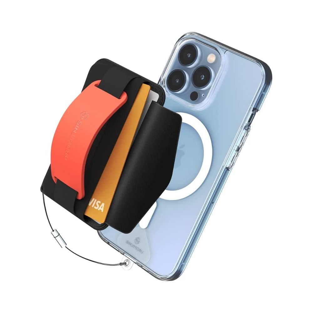 [SMA-SPCH-GRIP-OR-US] Sinjimoru M-BGrip 3in1 Magnetic Wallet (Clementine)