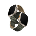 UNIQ Revix Reversible Magnetic for Apple Watch Strap 49/45/44/42mm Moss (Moss Green/Tan)