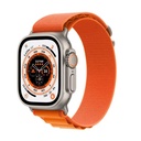 Apple Watch Ultra GPS+Cellular, 49mm Titanium Case with Orange Alpine Loop (Medium)