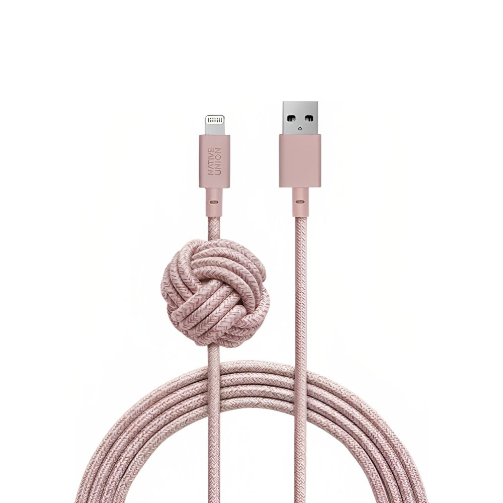 Native Union Night Cable USB-A to Lightning 3m (Rose)