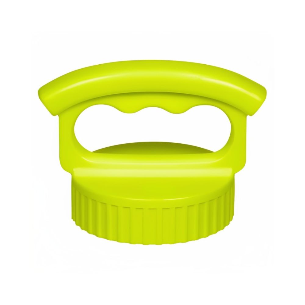 Fifty Fifty Wide Mouth Three Finger Easy Grip Handle Lid (Lime Green)
