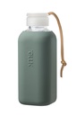 Squireme Y1 Glass Bottle with Silicone Sleeve 600ml (Pine Green)