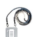 LACUNA Hand made Phone Strap (Gray-Blue)