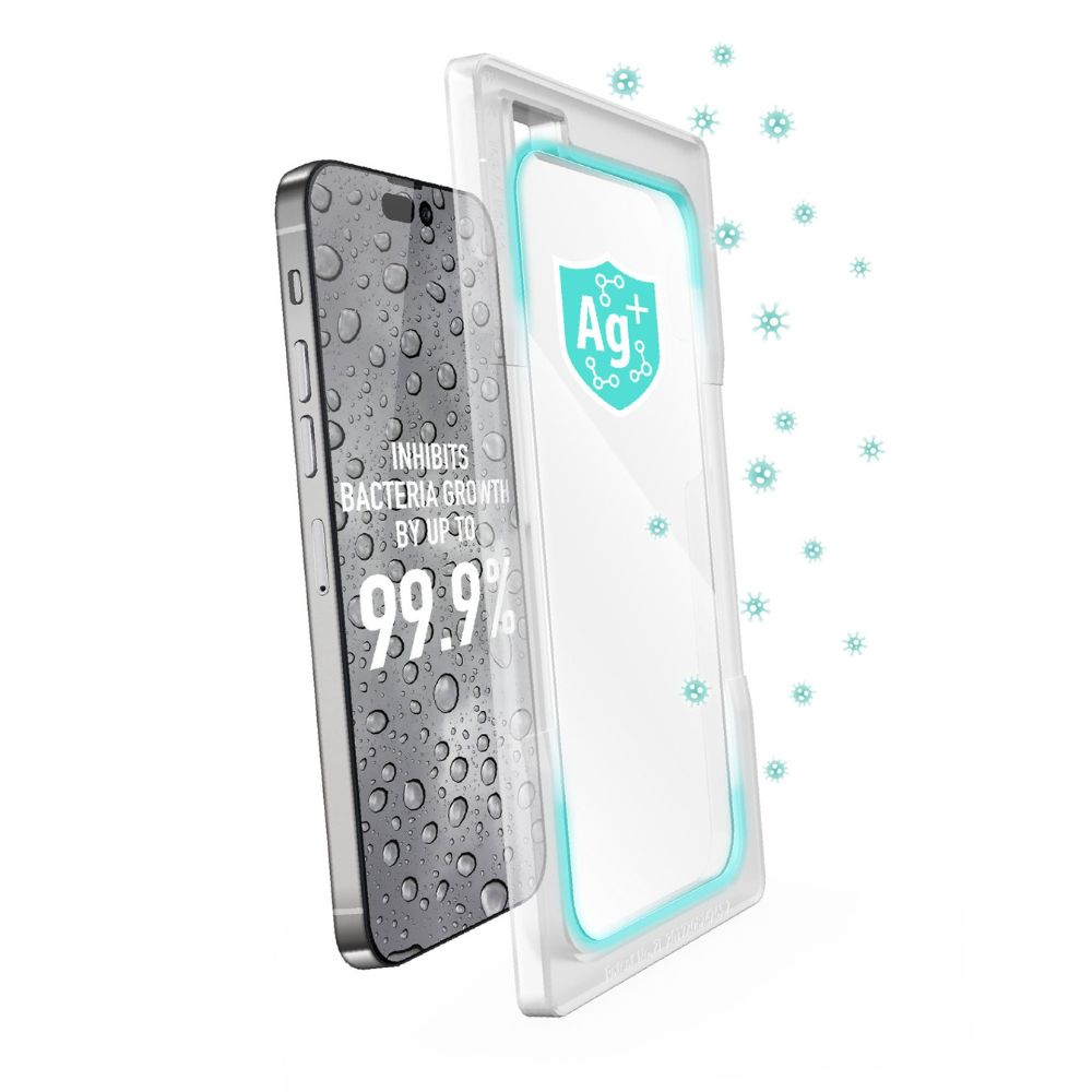 توري حماية شاشة شفافة مضادة للبكتيريا آيفون 14 برو ماكس