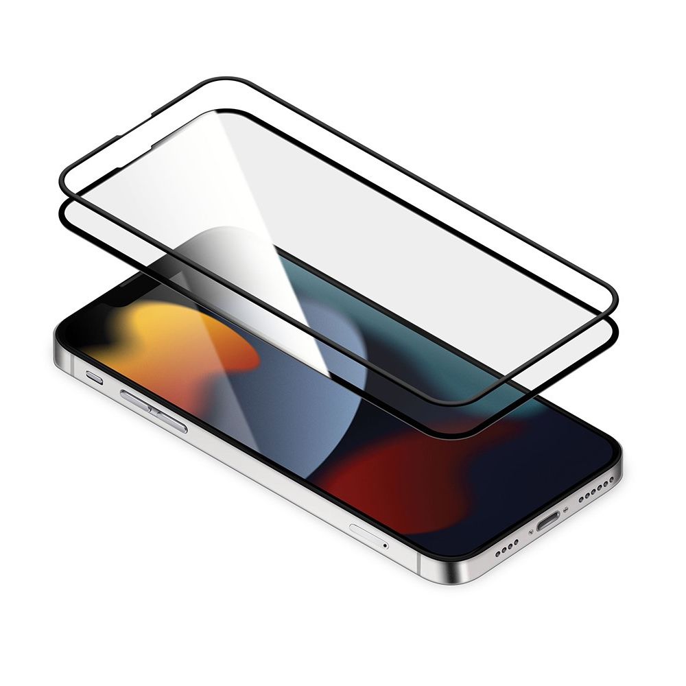 توري حماية شاشة مع إطار سيليكون آيفون 13 برو ماكس (شفاف)