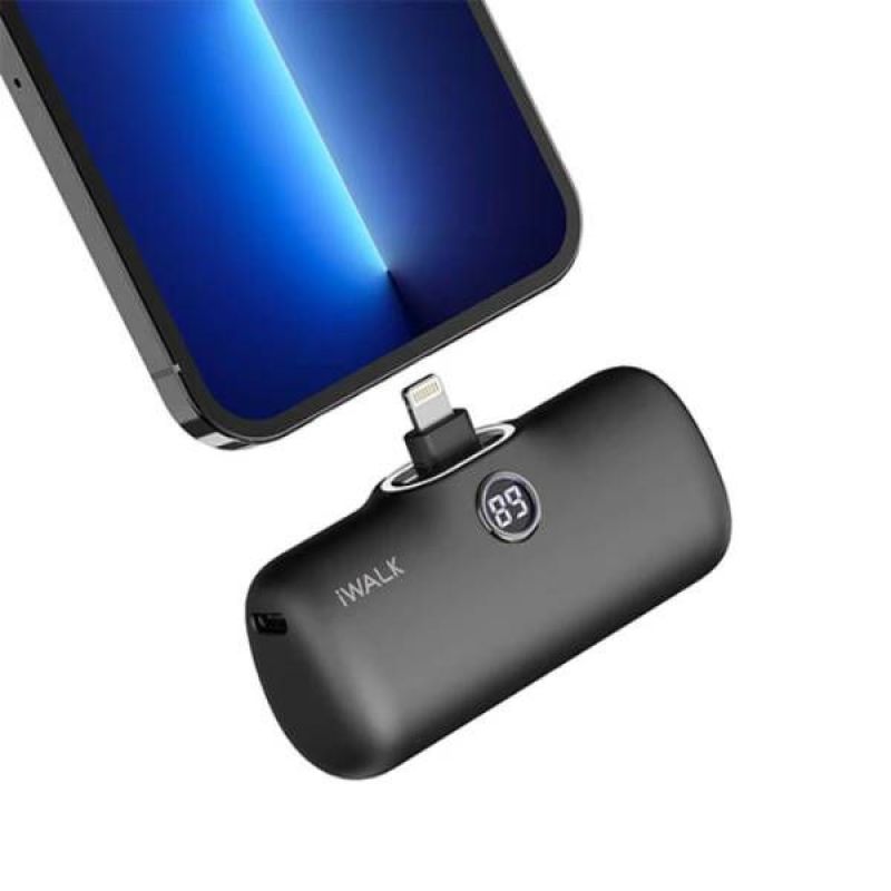 iWalk Linkme Pro Fast Charge Pocket Battery Lightning 4800 mAh (Black)