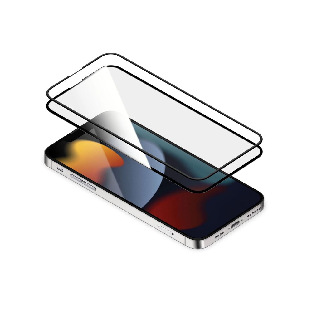 Torrii BodyGlass Screen Protector with Silicone Frame for iPhone 13/13 Pro (Black)