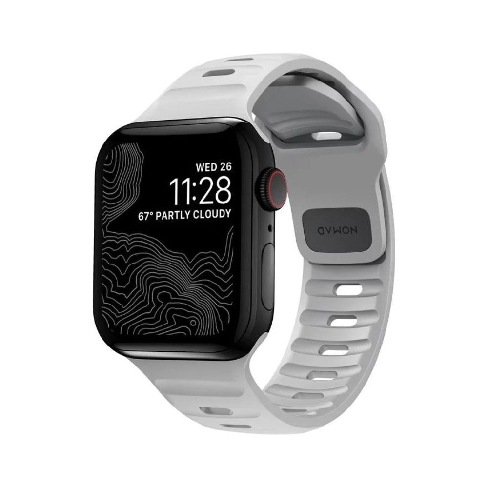 Nomad Sport Strap Apple Watch 45mm (Lunar Gray)