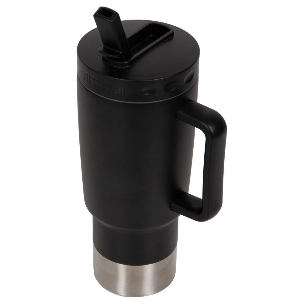 Fifty Fifty Insulated Mug 900ML (Black)