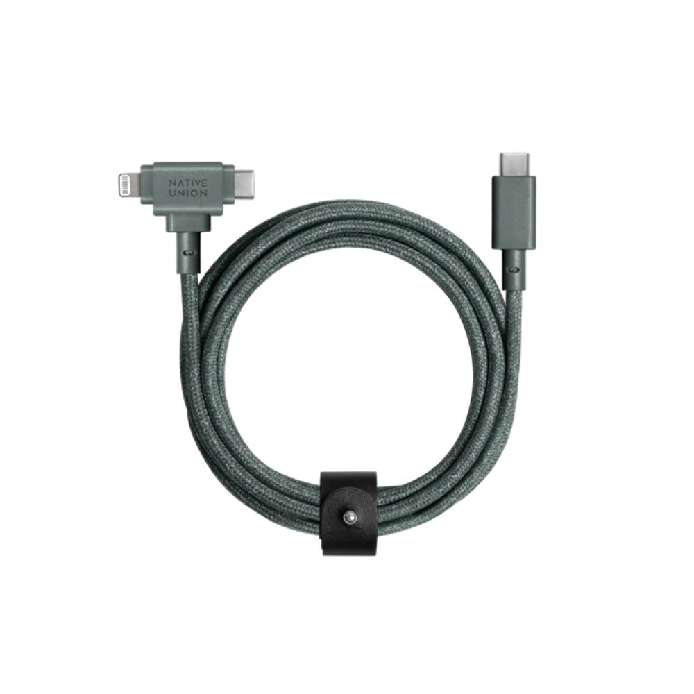 Native Union Belt Cable Duo Type C to C-Lightning 1.8m (Green)