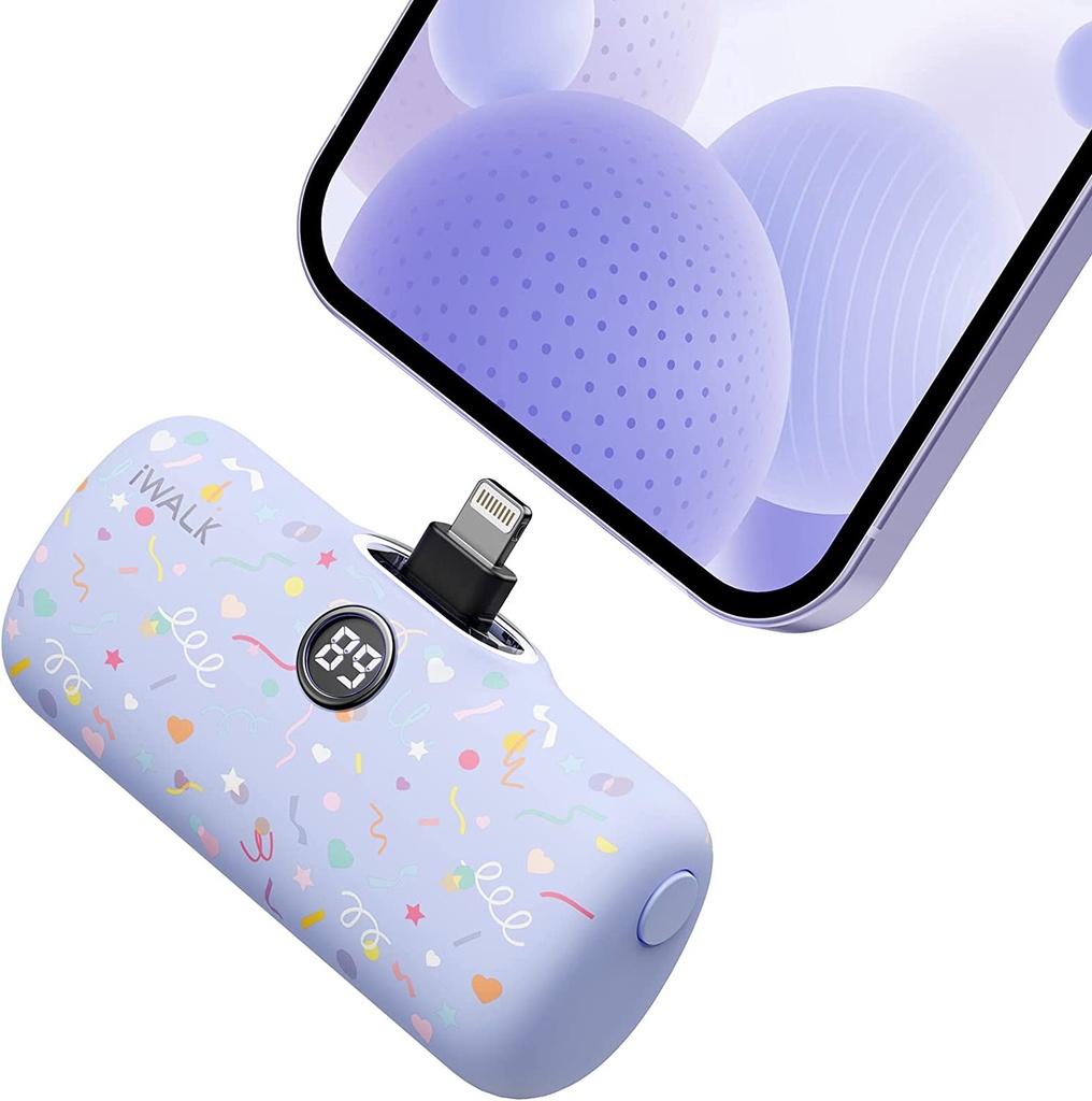 iWalk Linkme Pro Fast Charge Pocket Battery USB-C 4800 mAh (Purple)