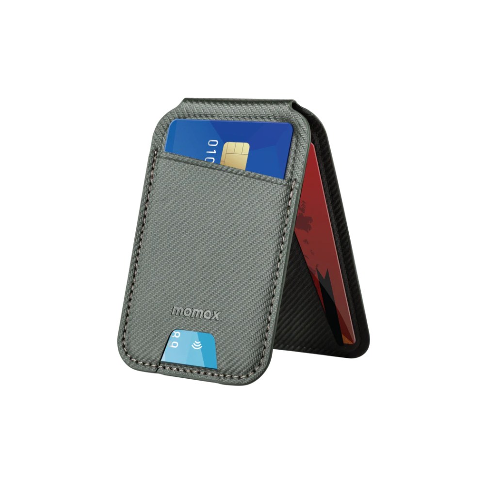 Momax Magnetic Stand & Card holder (Grey)