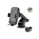 Porodo 3 In 1 Car Charger Mount 15W With QC3.0 Car Charger