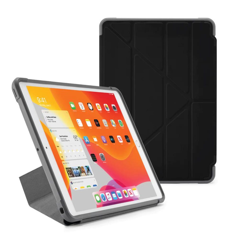 Pipetto Origami No.2 Shield Case for iPad 10.2&quot; (Black)