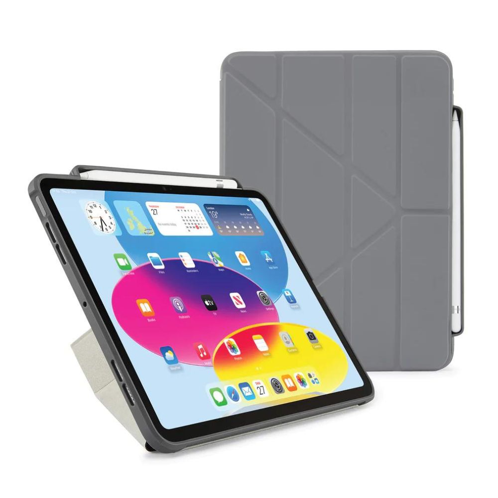 Pipetto Origami No.3 Pencil Case for iPad 10th Gen 2022 (Grey)