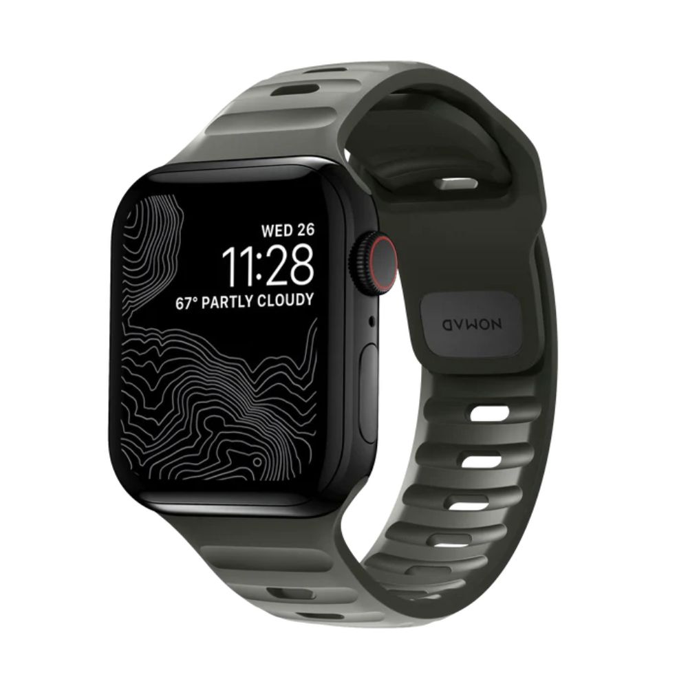 Nomad Sport Strap Apple Watch 45mm (Ash Green)