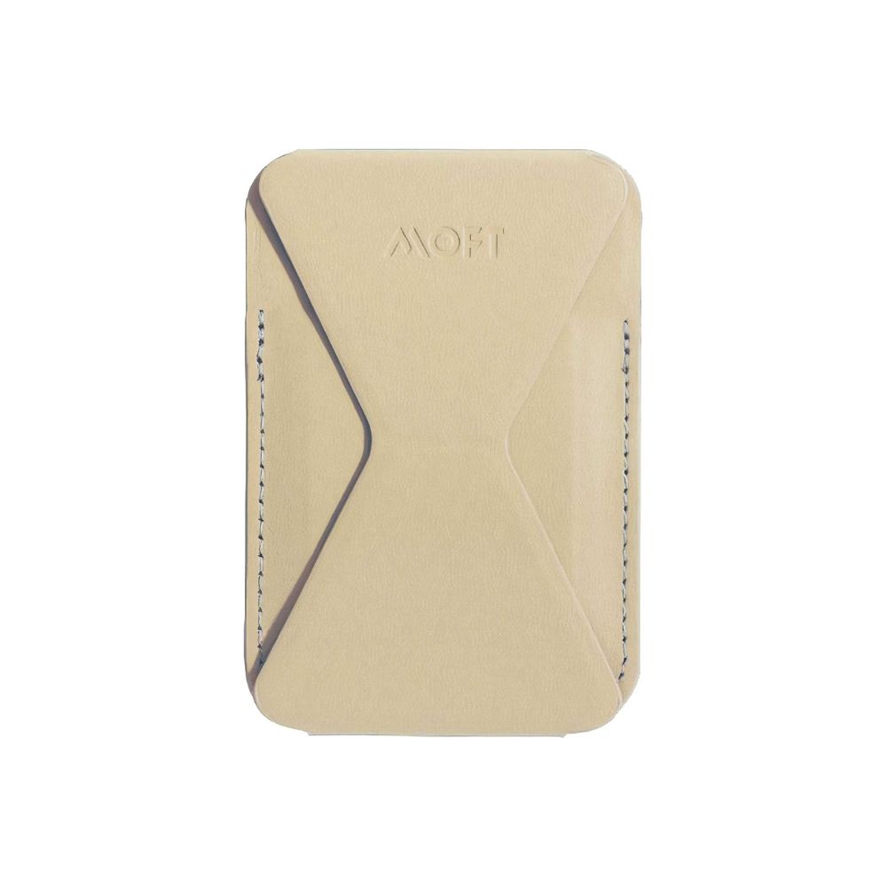 MOFT Snap-On MagSafe Stand & Wallet (Beach White)