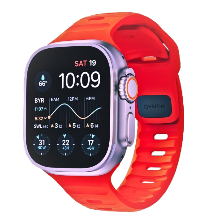 Nomad Sport Strap Apple Watch 45mm (Red)
