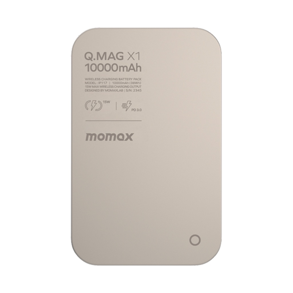 Momax Q.Mag X1 10000mAh Magsafe Wireless Battery (Titanium)
