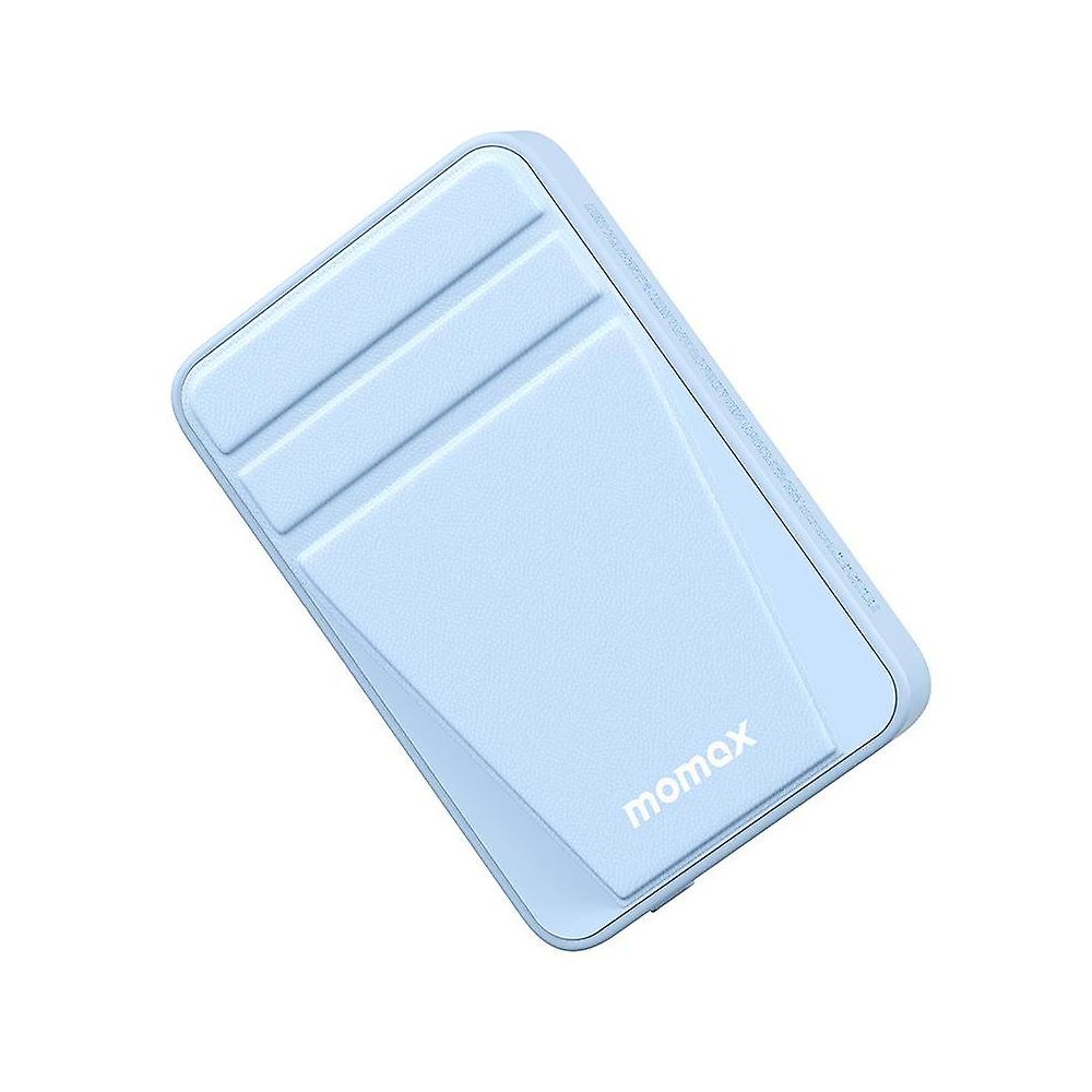 Momax Q.Mag Power 15 Magnetic Wireless Battery Pack with Stand 10000mAh (Blue)