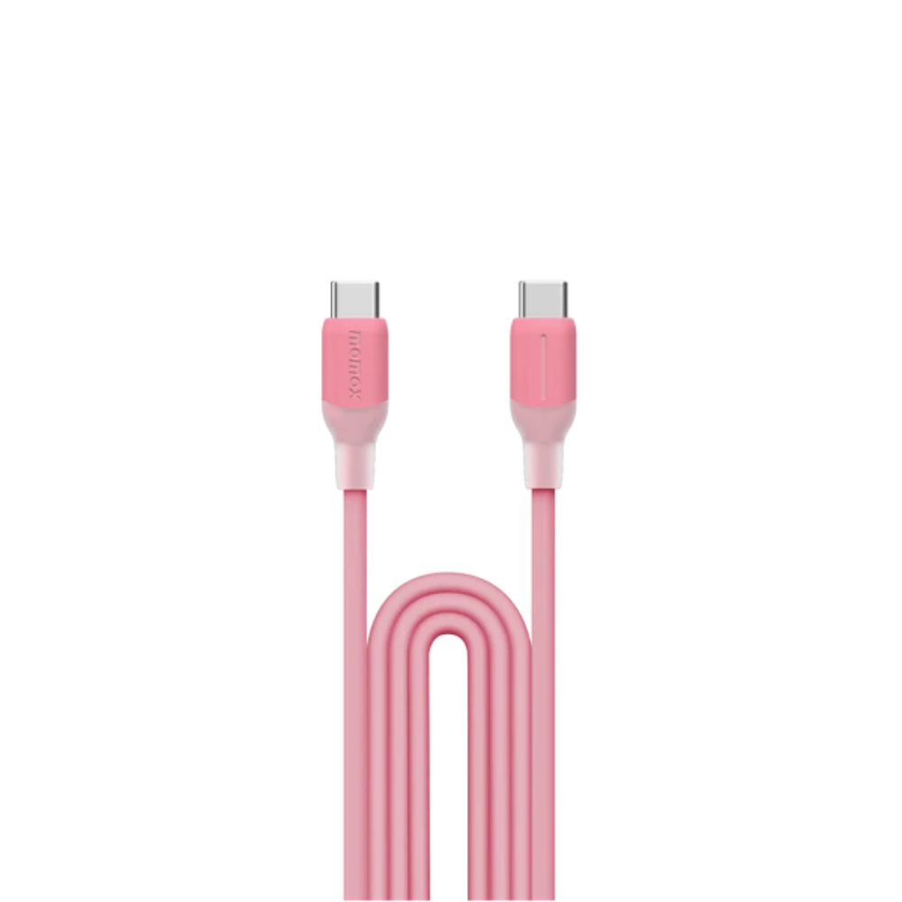 Momax 1-Link USB-C To USB-C (1.2m / Support 60W) Silicon (Pink)