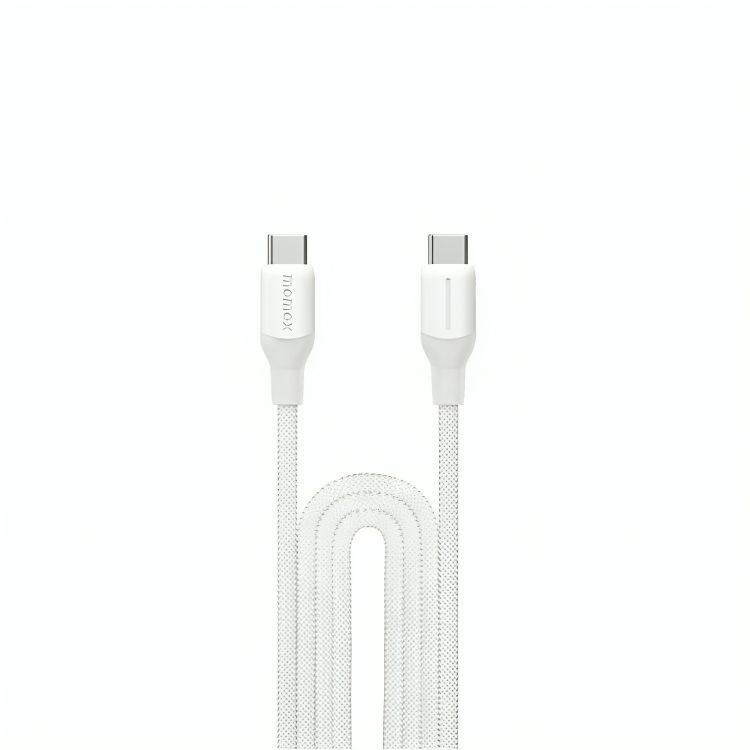 Momax 1-Link USB-C To USB-C (2.0m / Support 100W) Braided (White)