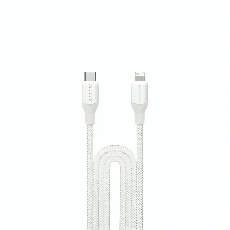Momax 1-Link USB-C To Lightning (2.0m / Support 35W) Braided (White)