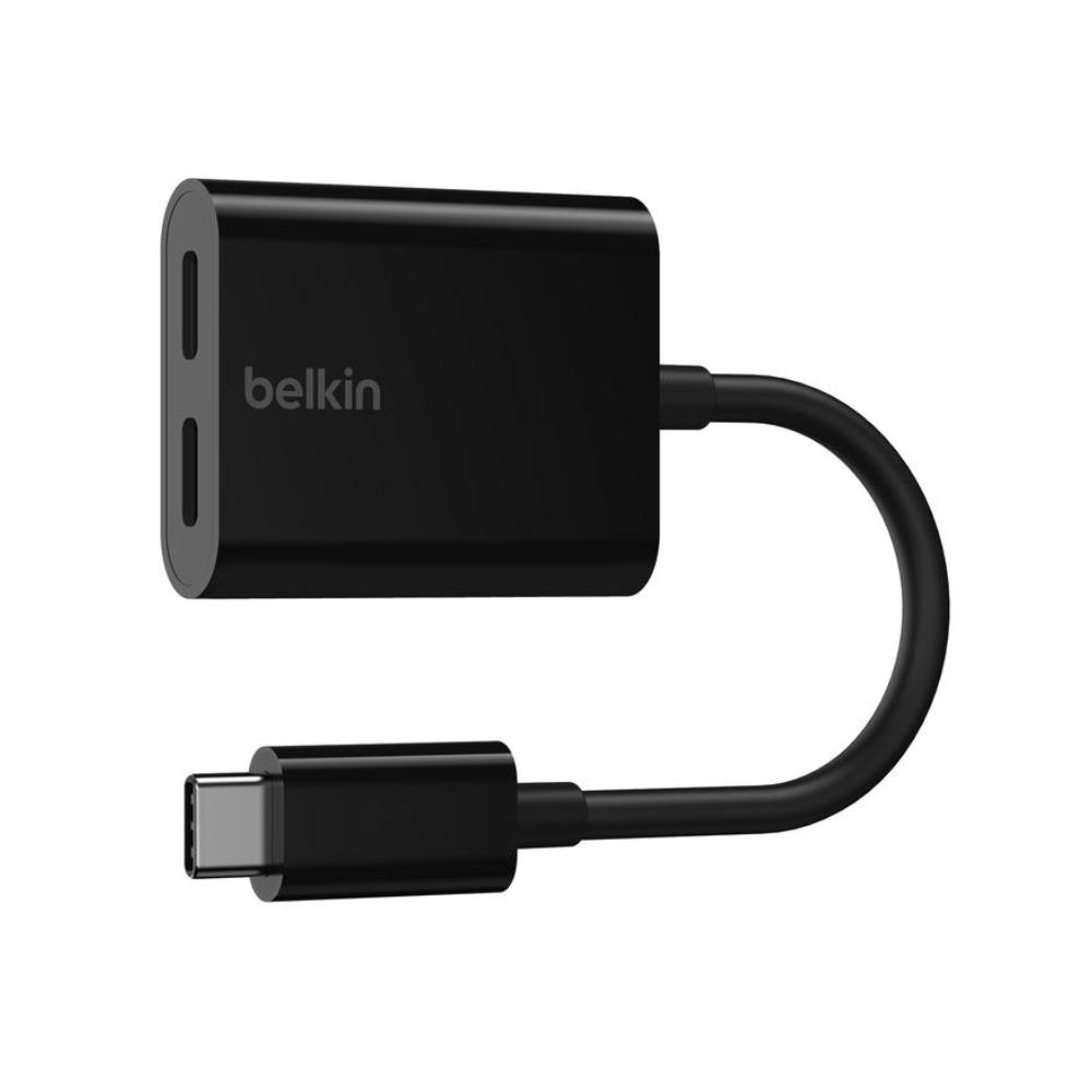 Belkin Rockstar Fast Charging Adapter USB C AUDIO + USB-C