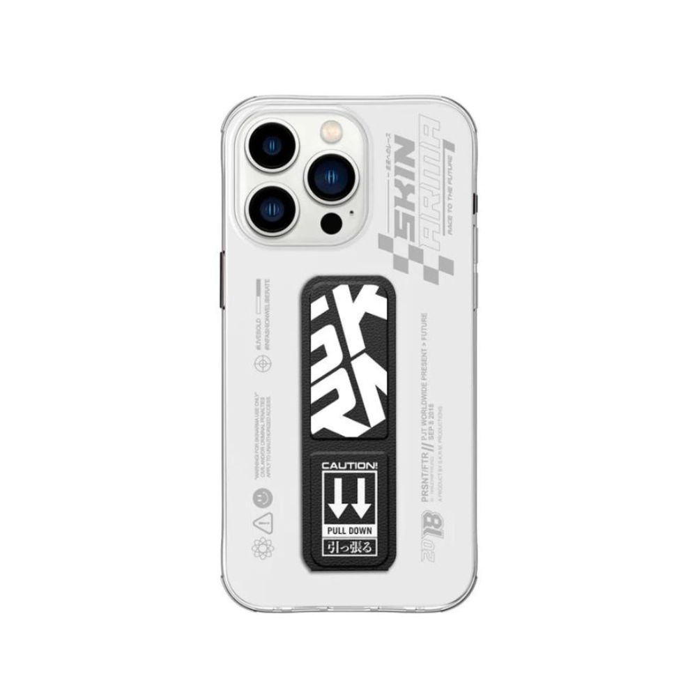 SkinArma Apex Grip-Stand Case for iPhone 15 Pro (Black)