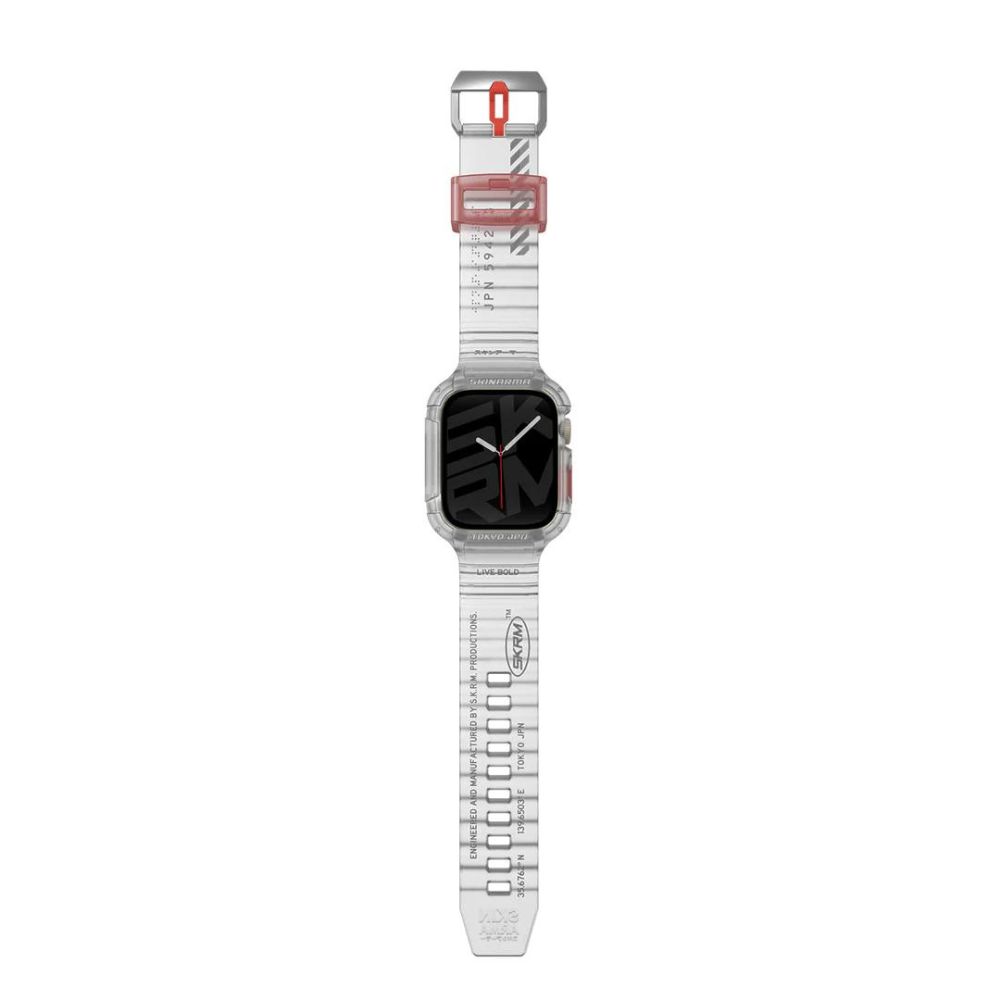 SkinArma Saido Strap for Apple Watch 45/44 (Clear)