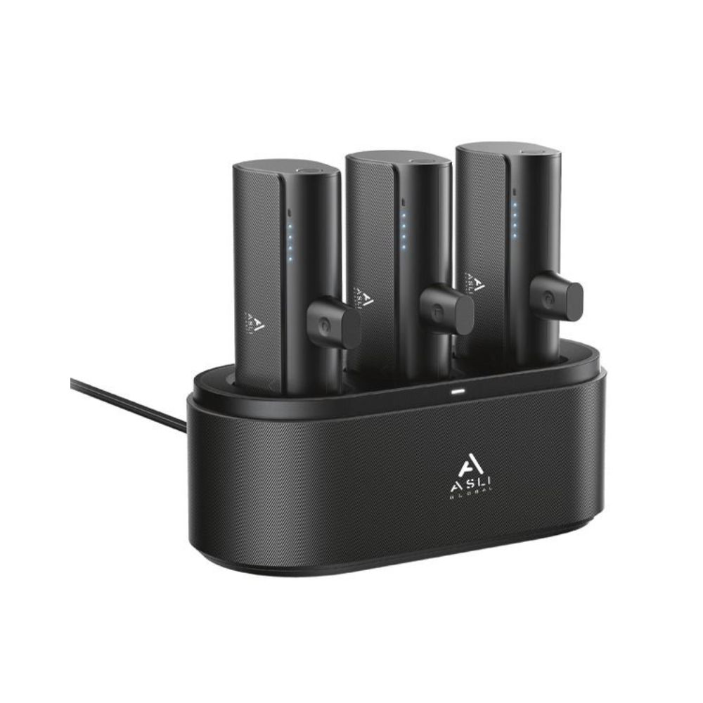 Asli Global Multi Link Connect Trio Mini Power Station 2x USB-C &amp; 1x lightning Connector
