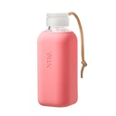 Squireme Y1 Glass Bottle with Silicone Sleeve 600ml (Cantaloupe)