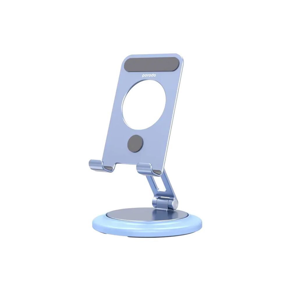 Porodo 360° Rotating Mobile &amp; Tablet Stand (Blue)