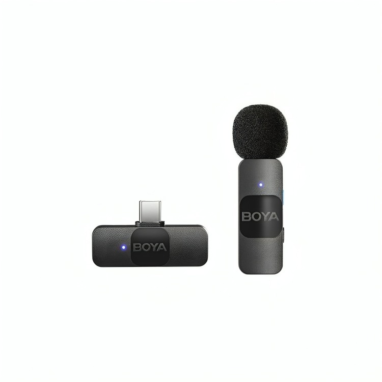 BOYA Ultracompact 2.4Ghz Wireless Microphone System for Type-C devices (1TX+1RX)