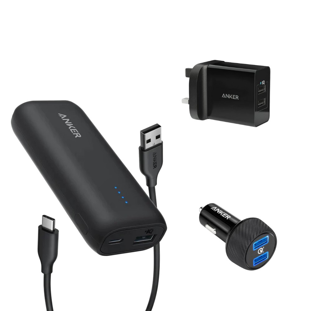 Anker Power set (Power Bank 5000, 24W 2Port USB Charger, PowerDrive 2 Lightning)