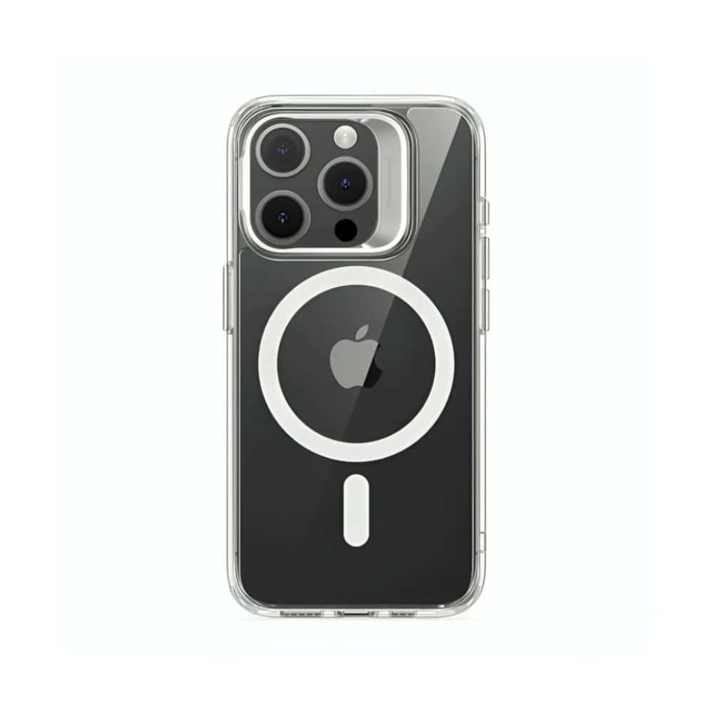 ESR Halolock Classic Hybrid Case for iPhone 15 Pro with Stash Stand (Clear)