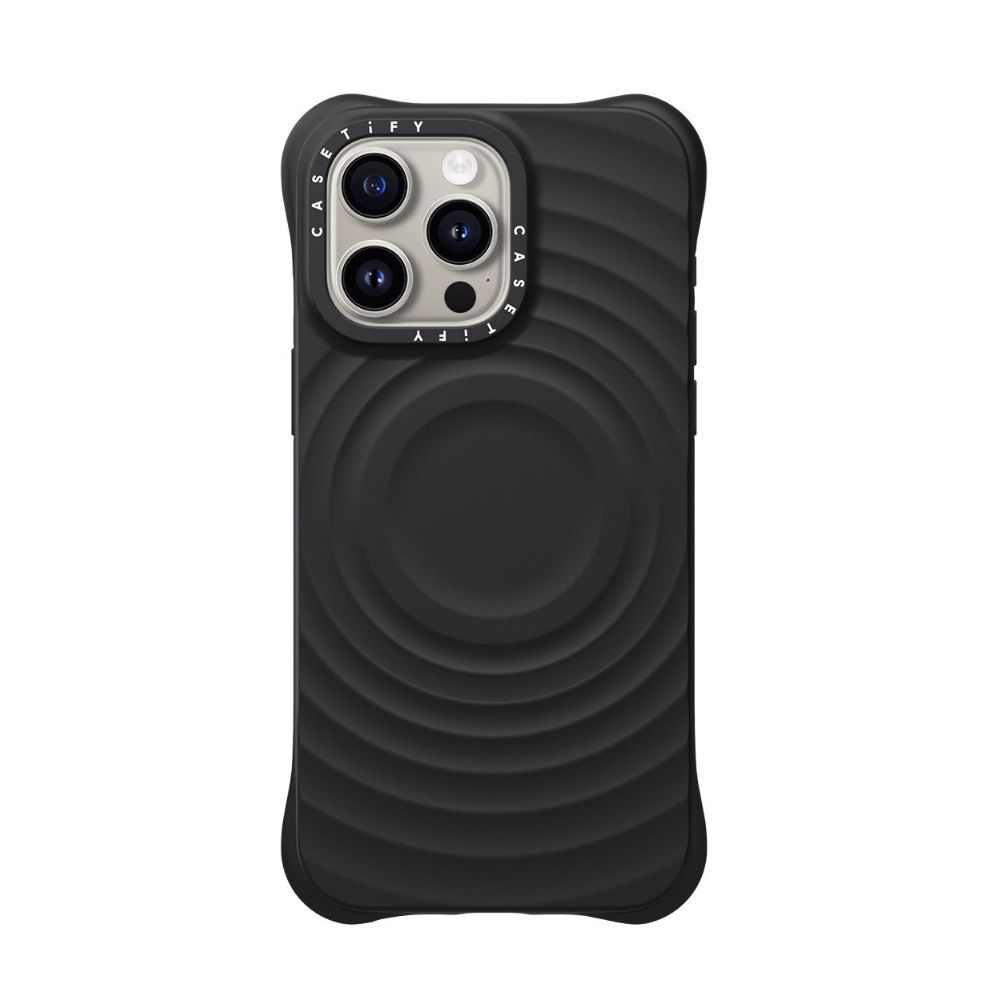 Casetify Ripple Case Magsafe for iPhone 15 Pro Max (Black)