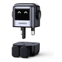 UGREEN Nexode RG 65W 3-Port GaN Fast Charger UK (Grey)