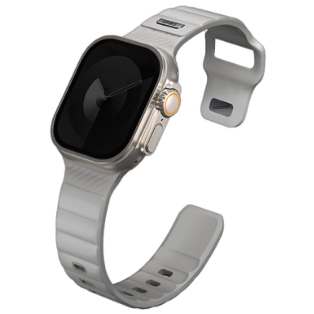 Uniq Stride FKM Strap for Apple Watch 49/45/44mm (Chalk Grey)