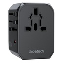 Choetech PD30W C+2A Travel Wall Adapter (Black)