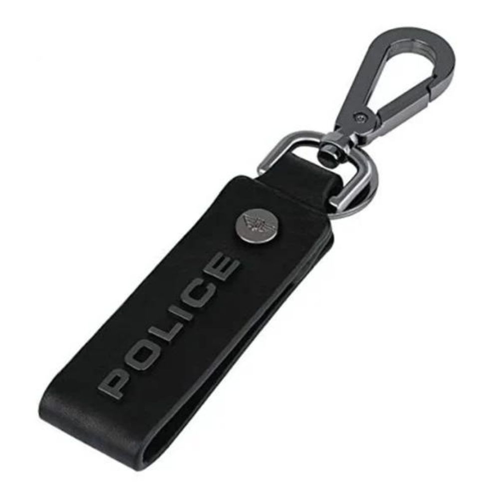Police Leather Keyring Droid (Black)
