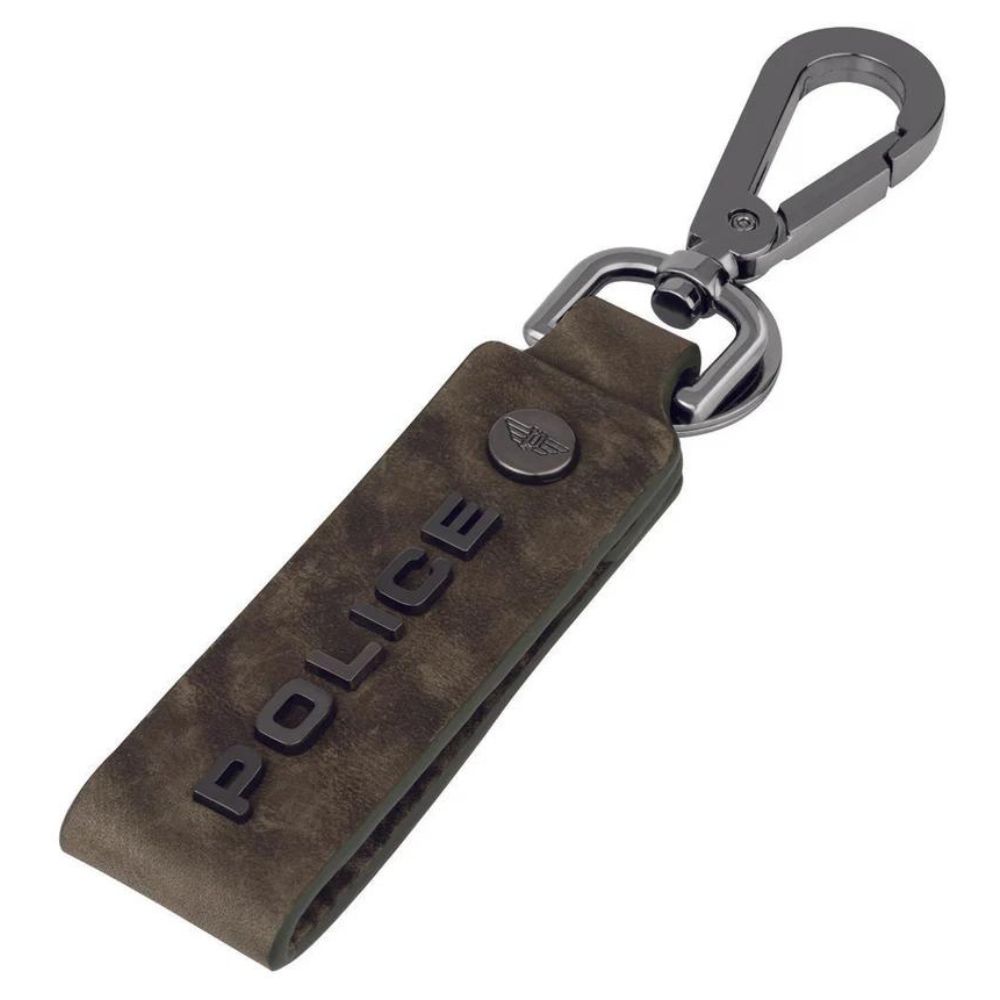 Police Leather Keyring Droid (Green)