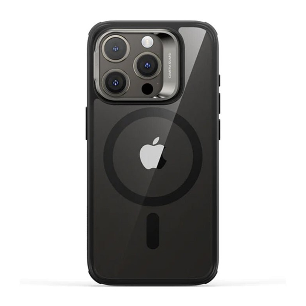 ESR Classic Hybrid Halolock Case for iPhone 15 Pro (Clear Black)