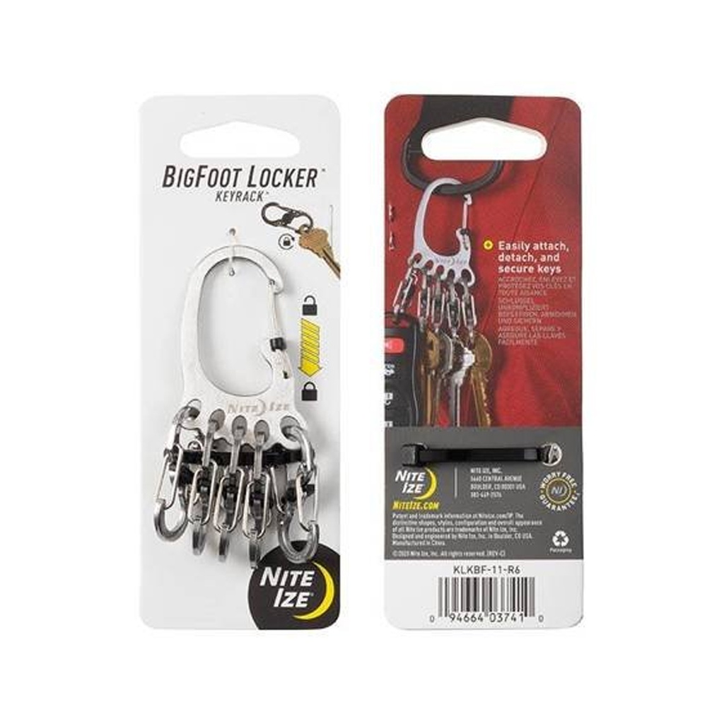 NiteIze BigFoot KeyRack Locker (Stainless)